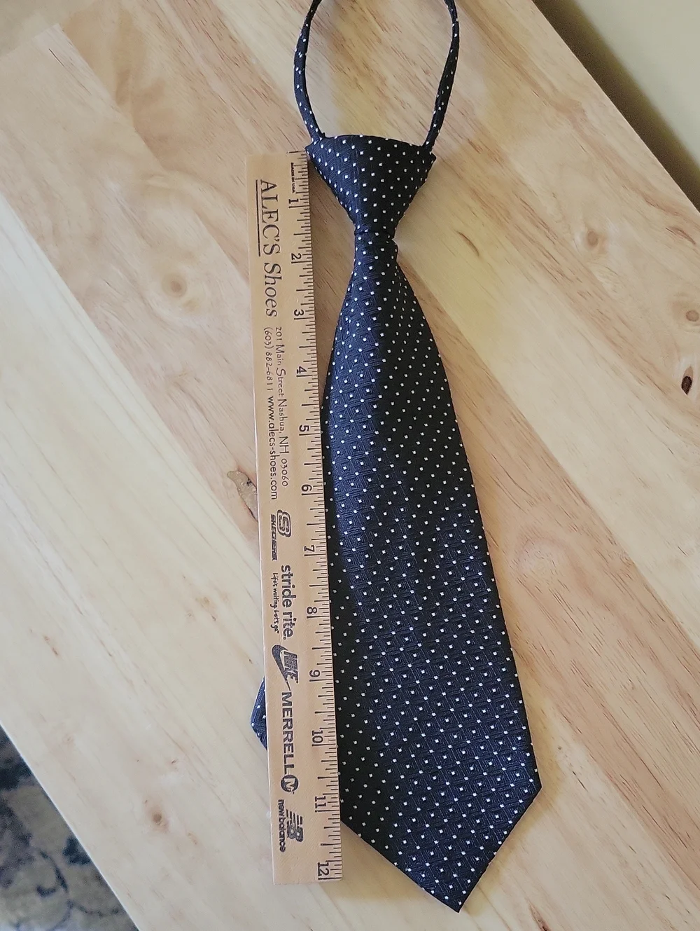 Classic Black Polka Dot Youth Tie